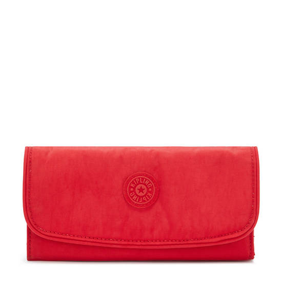 Kipling Money Land Snap Wallets Red Rouge | AU 1790WN